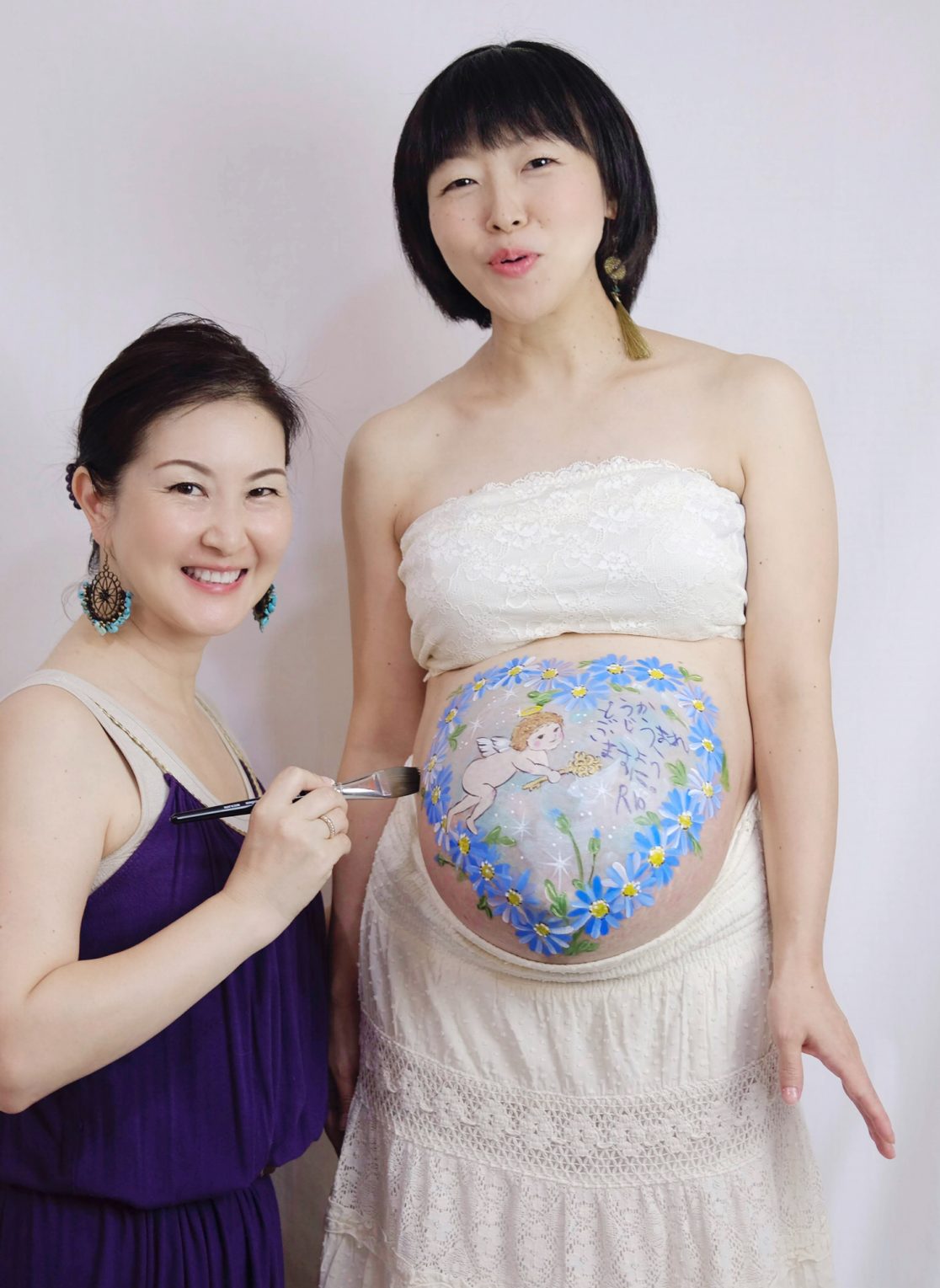 マタニティペイント「天国の鍵」の画像