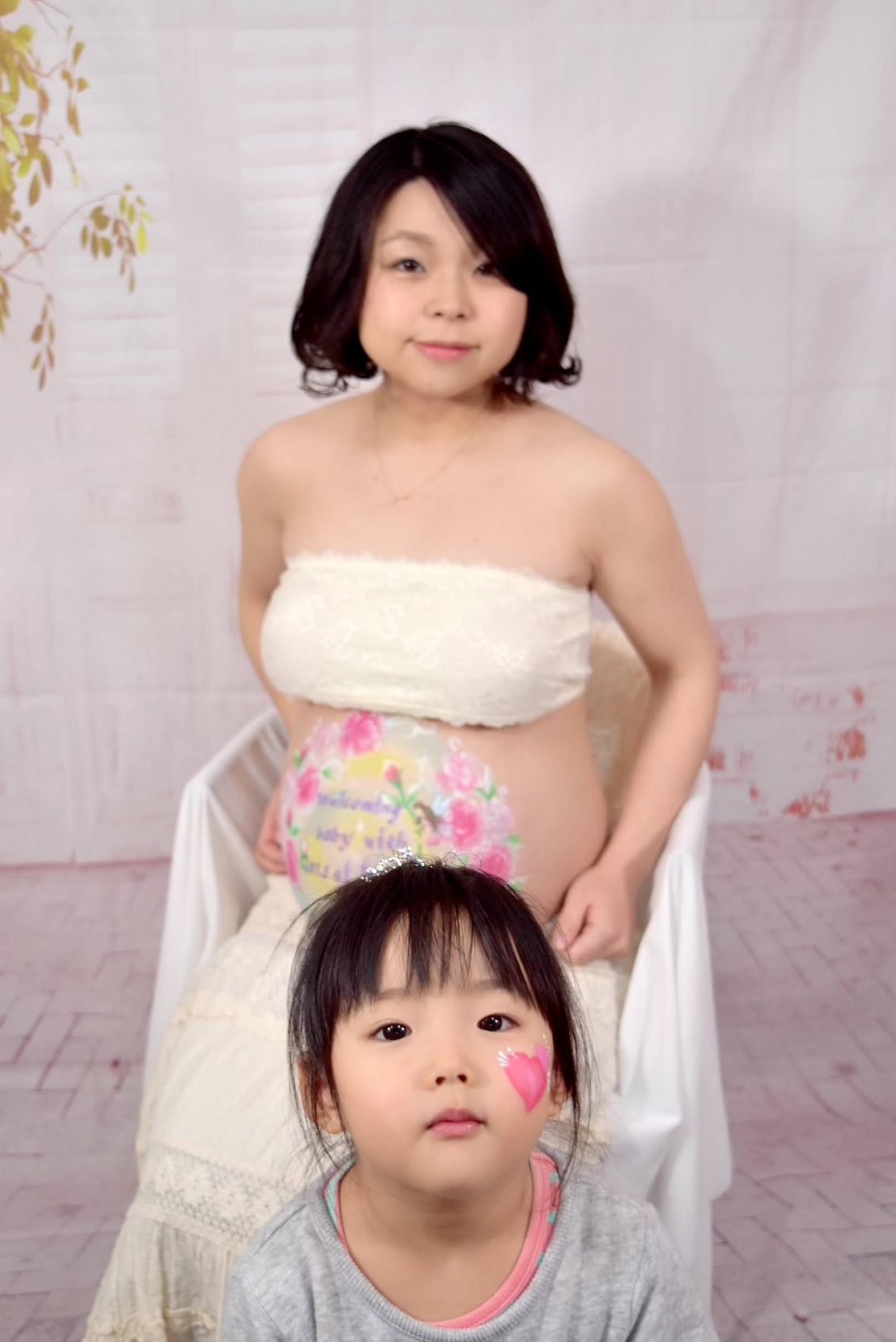 マタニティペイント「バレンタインの妖精」の画像