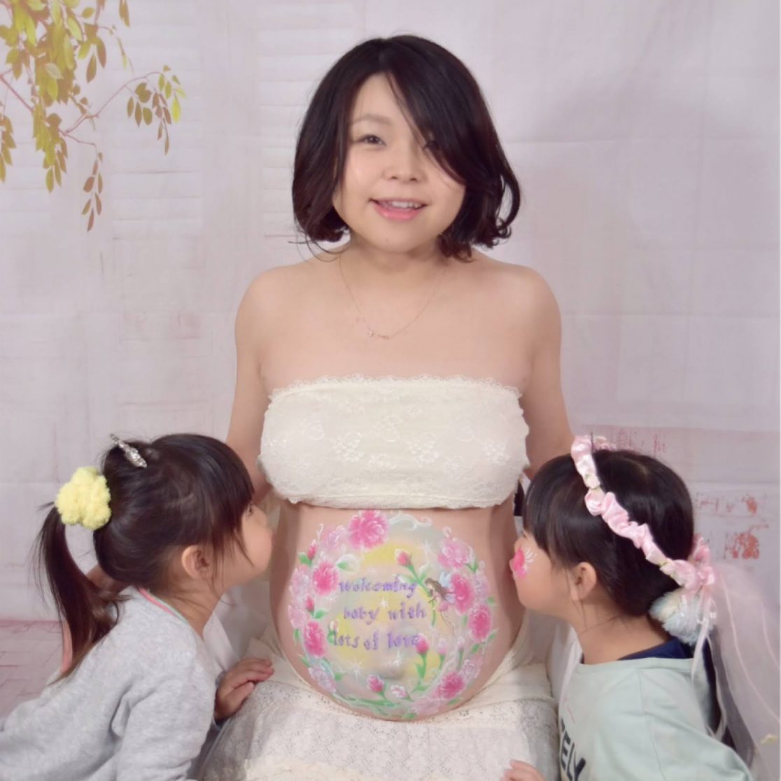 マタニティペイント「バレンタインの妖精」の画像