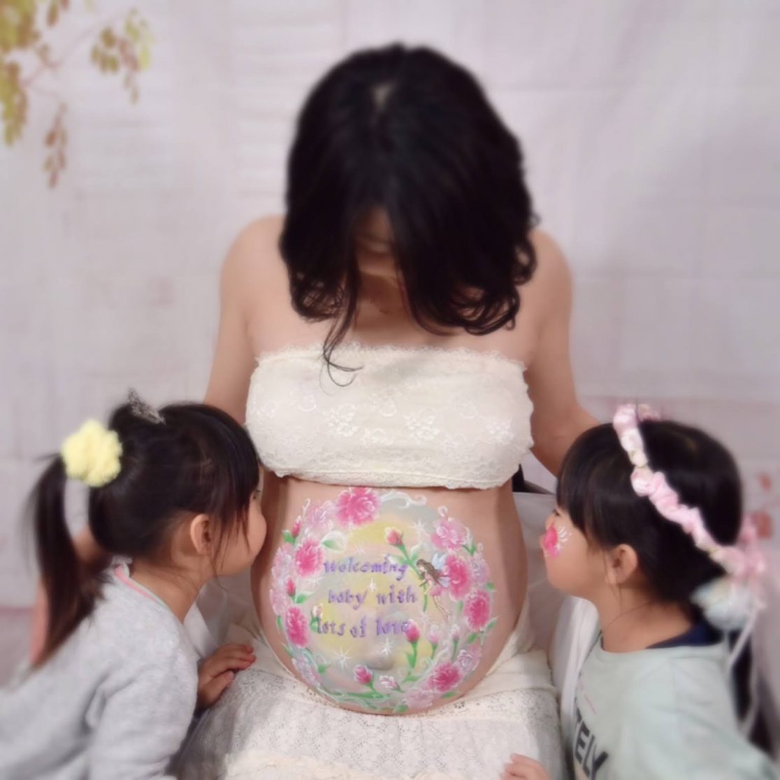 マタニティペイント「バレンタインの妖精」の画像