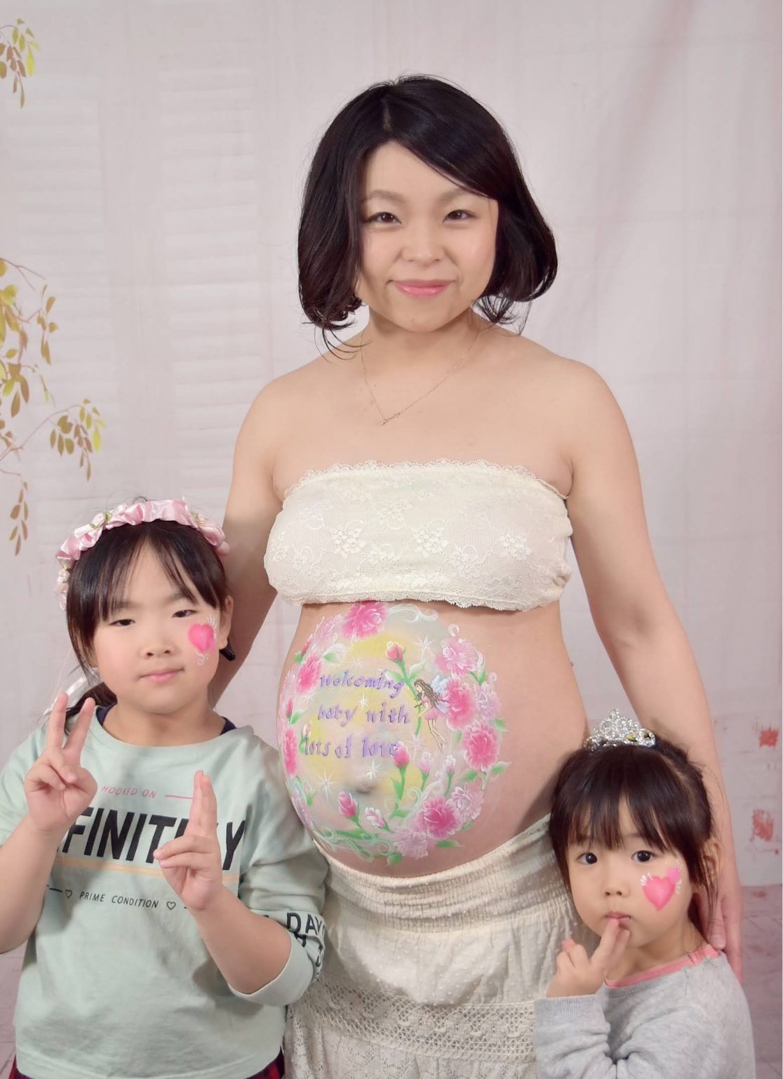 マタニティペイント「バレンタインの妖精」の画像