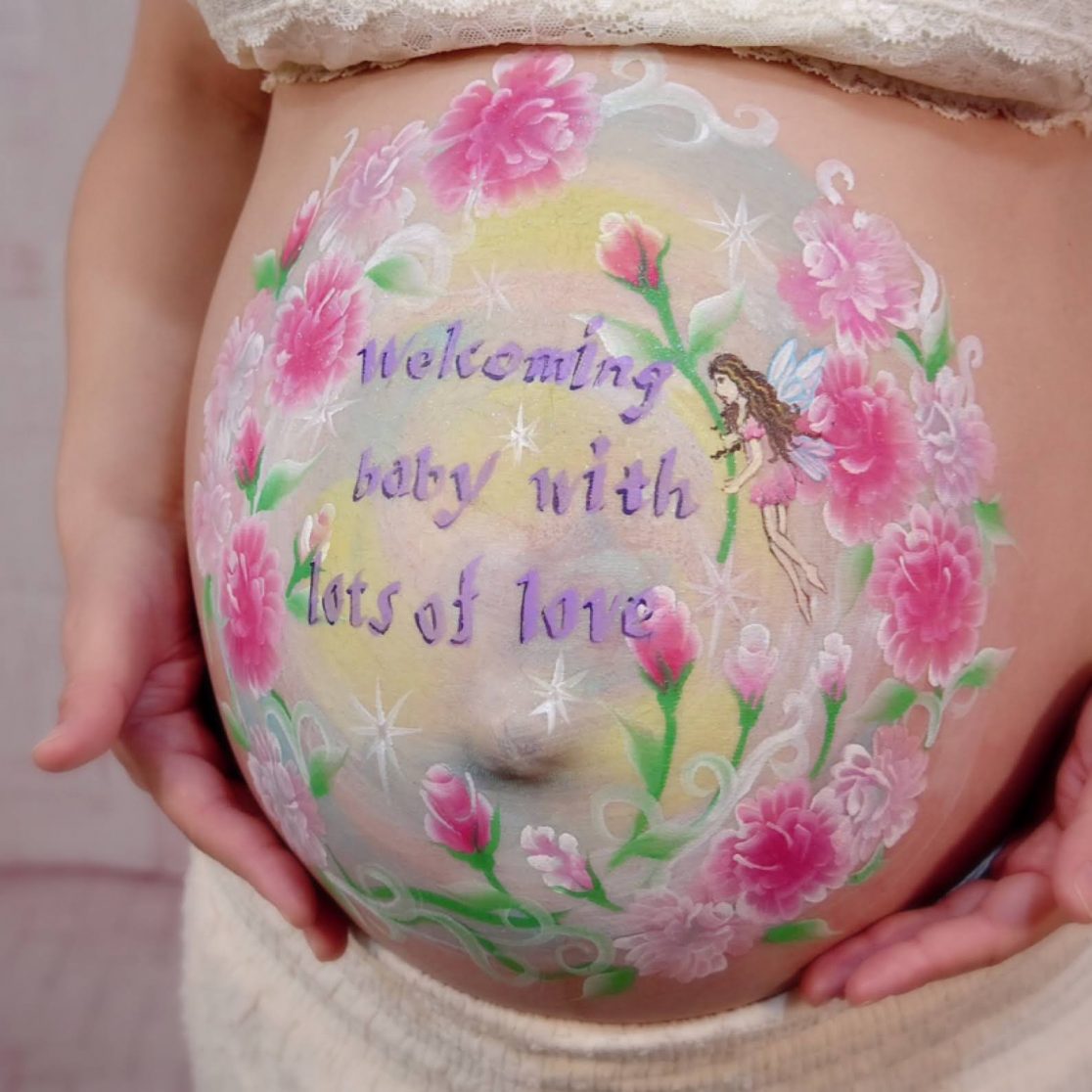 マタニティペイント「バレンタインの妖精」の画像