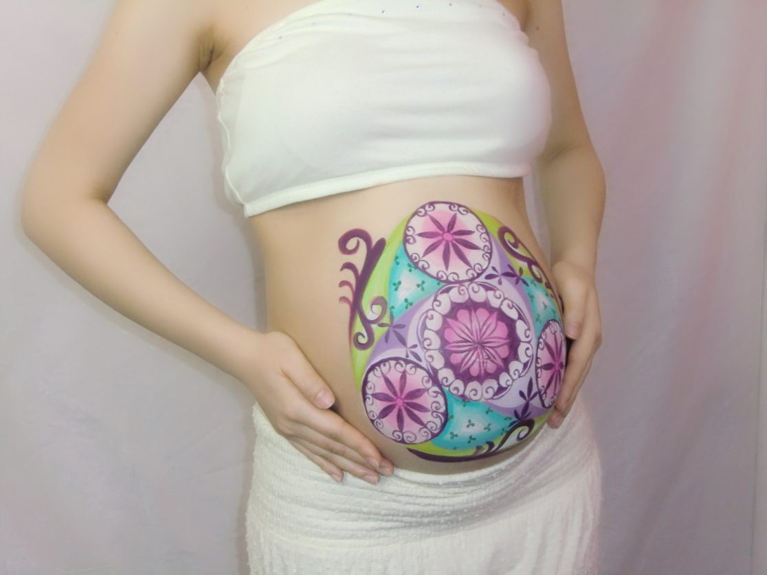 マタニティペイント「曼荼羅」の画像