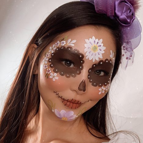 シュガースカルーフェイスペインティングの画像